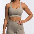 Hot Sexy Bra Hot Sale Custom Women High Impact Plus Size Adjustable Sexy Nude Sports Yoga Bra