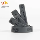 Silicone Bracelet Silicone Promotional Custom Black Wristband Silicone Rubber Bracelet For Activity