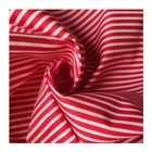 Red Cloth Waterproof Red Stripe Brushed Bedsheet Home Textile 100%Polyester Microfiber Cloth