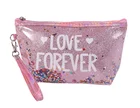 Sequin Bag Women's Sequin Letter Cosmetic Bag Laser Glitter PVC Makeup Cosmetic Bag With Handle For Girl