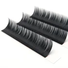 Natural Individual Matte Lash Extensions Wholesale Silk Natural Matte Black Individual Fake Lashes Extension