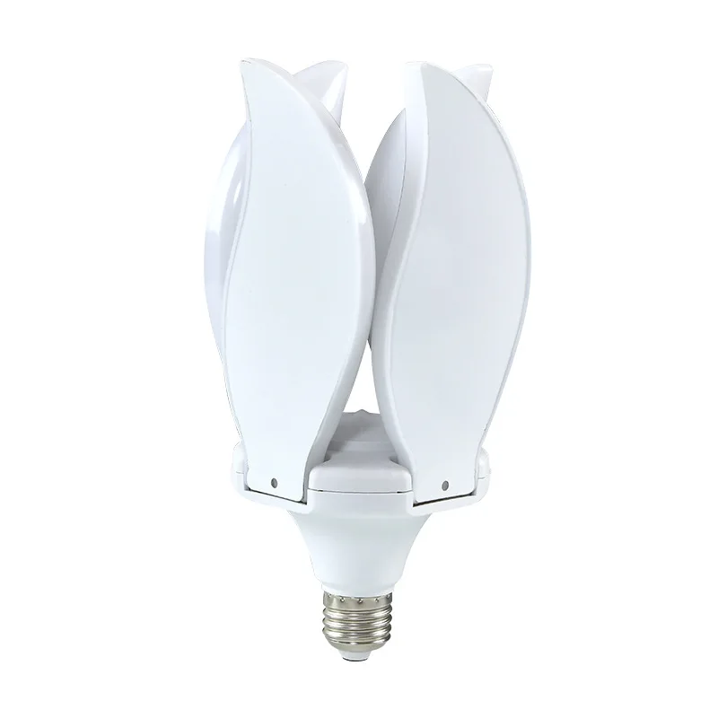 led energy-saving light bulb super bright three-leaf fan light screw constant current garage workshop lighting Mango folding