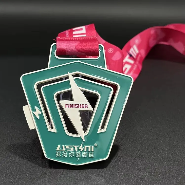 Customized logo Hollow Medal Sports Fun Run 3D Metal Marathon Finisher Running Sports Medals manufacture
