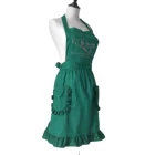 Long Skirt Women Sweet Ladies Simple Long Ruffle Skirt Apron