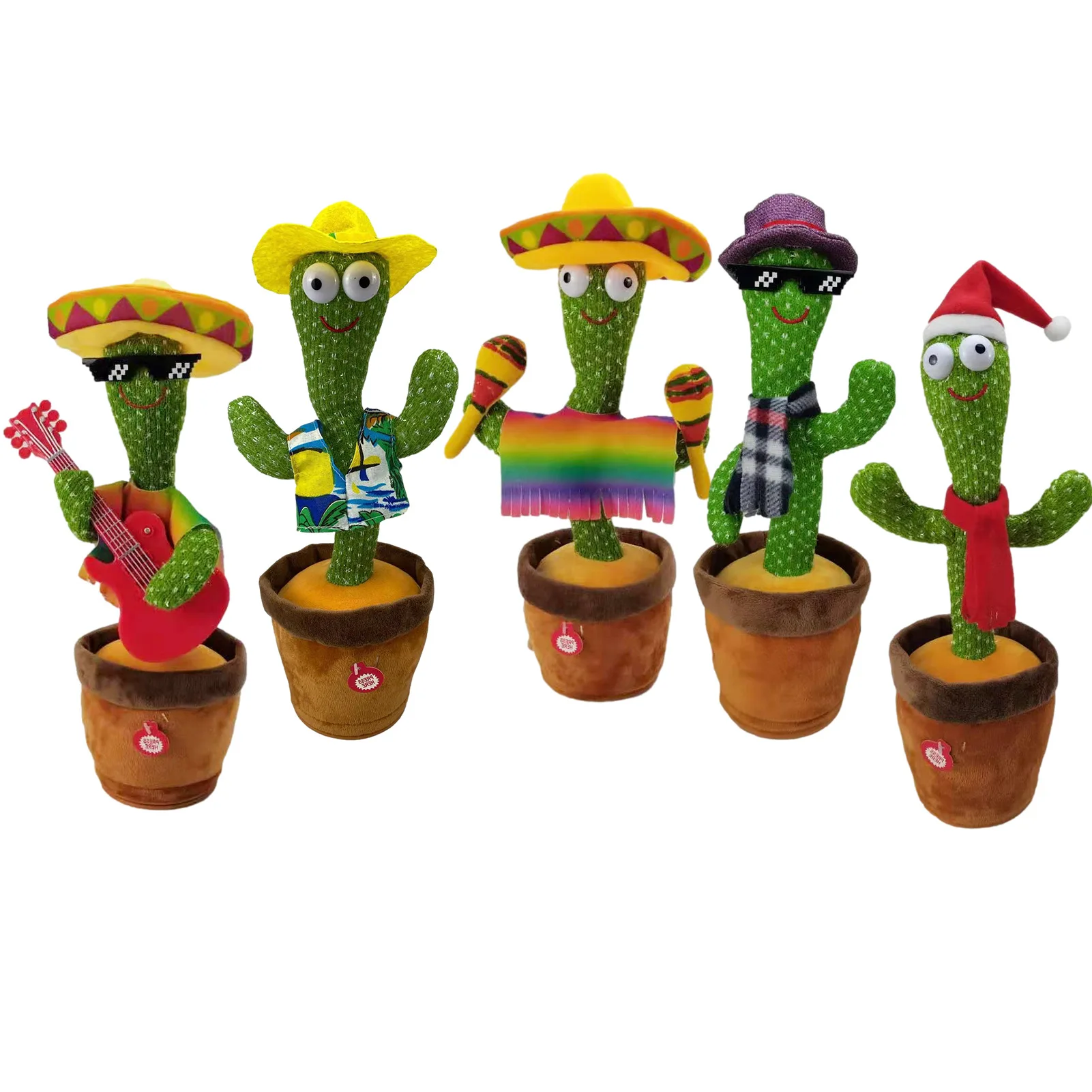 dancing cactus animated plush