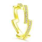 Round Rings Women Vintage 18K Yellow Gold Ring Gemstone Women Round Zircon Ring