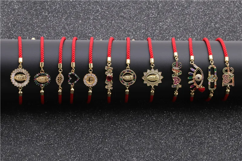 adjustable diamond bracelets,gold plated copper pave setting colorful zircon heart bracelets jewelry OEM