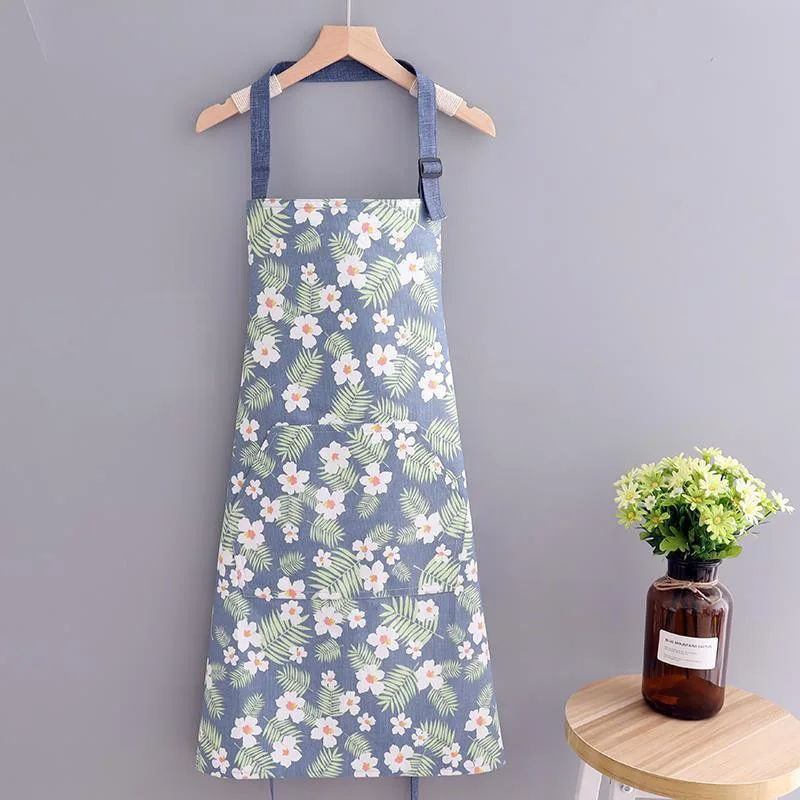 Children's Cotton Sleeveless Drawing Apron Waterproof Long-Sleeved Cover for Kindergarten Art Painting Kids Bib with Flowers supplier