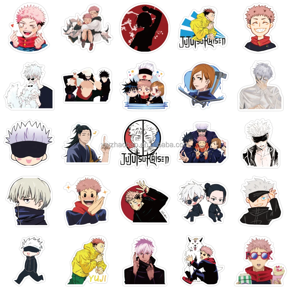 Pcs Japanese Anime Jujutsu Kaisen Vinyl Decorative Sticker Packs For