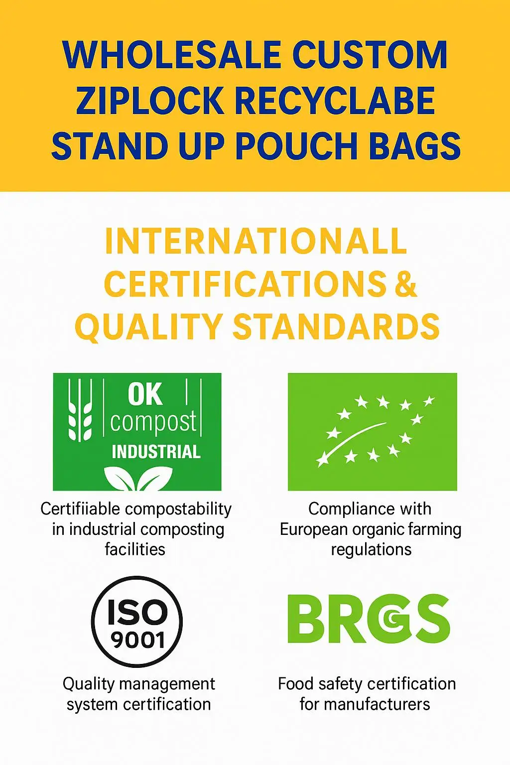 Custom Printed Food-Grade Child-Resistant Stand-Up Pouch for Gummy and Edible Packaging - detail 5