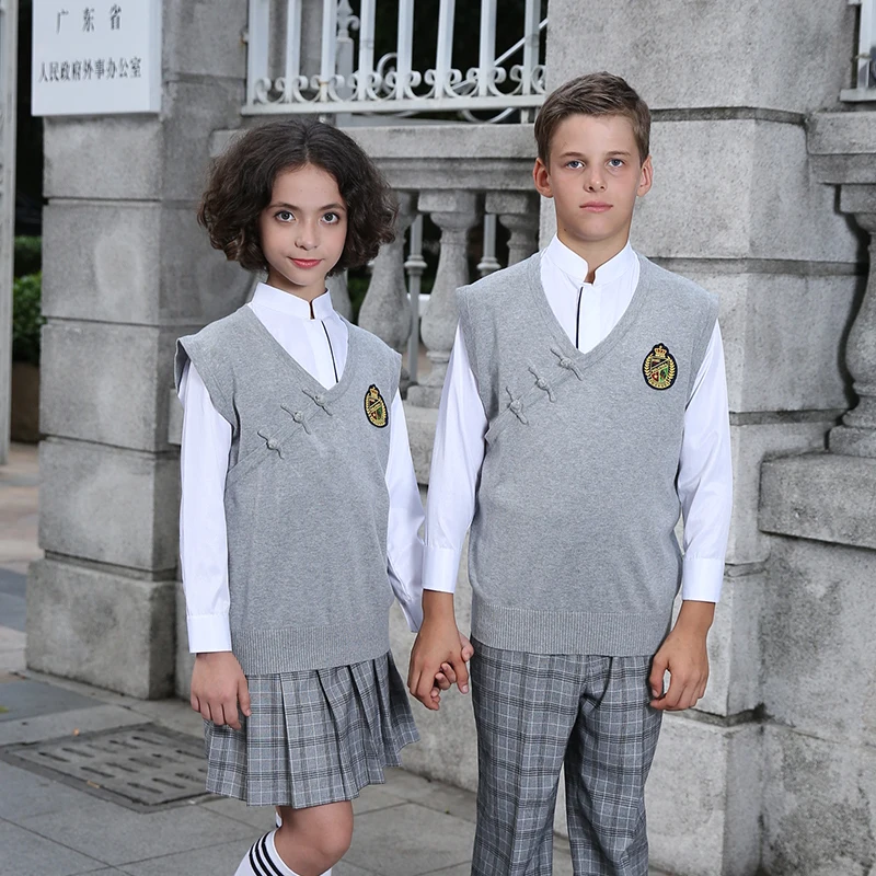 sweater student uniform school vest 