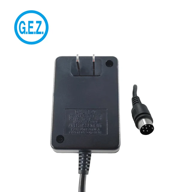 Customized 12V/24V/36V Linear Adapter Wall Mount Plug Charger with 200mA/250mA/350mA AC Output Desktop Connection