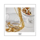 Vintage Design Waterdrop Crystal Rhinestone Gold Plated Necklace Pendant For Jewelry Making