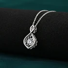 Cubic Zirconia Pendants GP01225A Grace Shaking Stone Cubic Zirconia Charm Pendants For Necklace