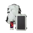 Backpack Grey Cheap Price 10W Hiking Backpack Solar Charger Folding Bag With Usb