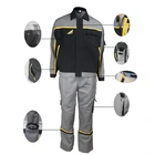Overall Suit Heat Resistant Fireproof Safety Protective Welder Suit