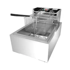 Electric Fryer Commercial Single Tank Electric Deep Fryer Machines Stainless Electric Fryer For Chip Fish Chicken