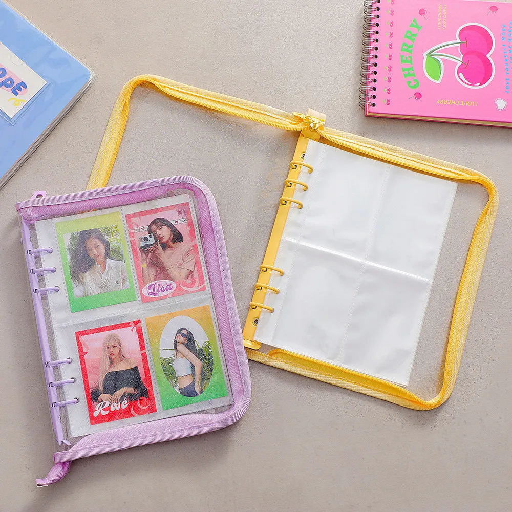 【お1人様1点限り】 Idol Kpop Cover Binder Zipper A6 A5 Photocards Book Collect クリアファイル
