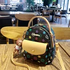 Bag Ladies Backpack Classic Fashion Presbyopia Female Bag Hit Color Ladies Change Mobile Phone Bag Student Backpack