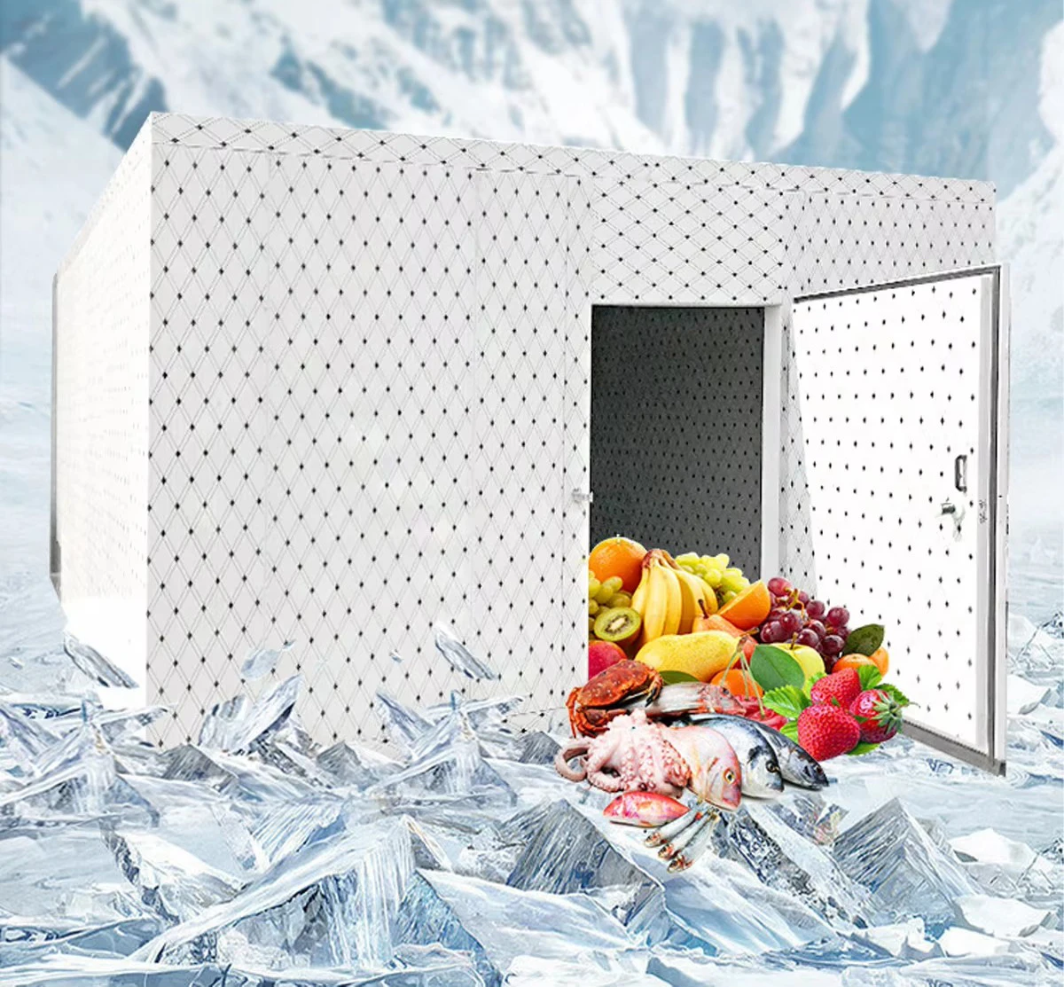 Chambre Froide Refrigeration Unit, 400 V, Color Steel Sheet - detail 2