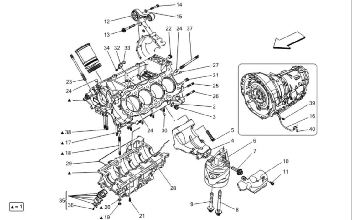 Hot Sale Car Accessories Metal Engine For Maserati Quattroporte 3.8L 2014 2016 OE 670003028 294784 Automotive Engine Bare Metal factory