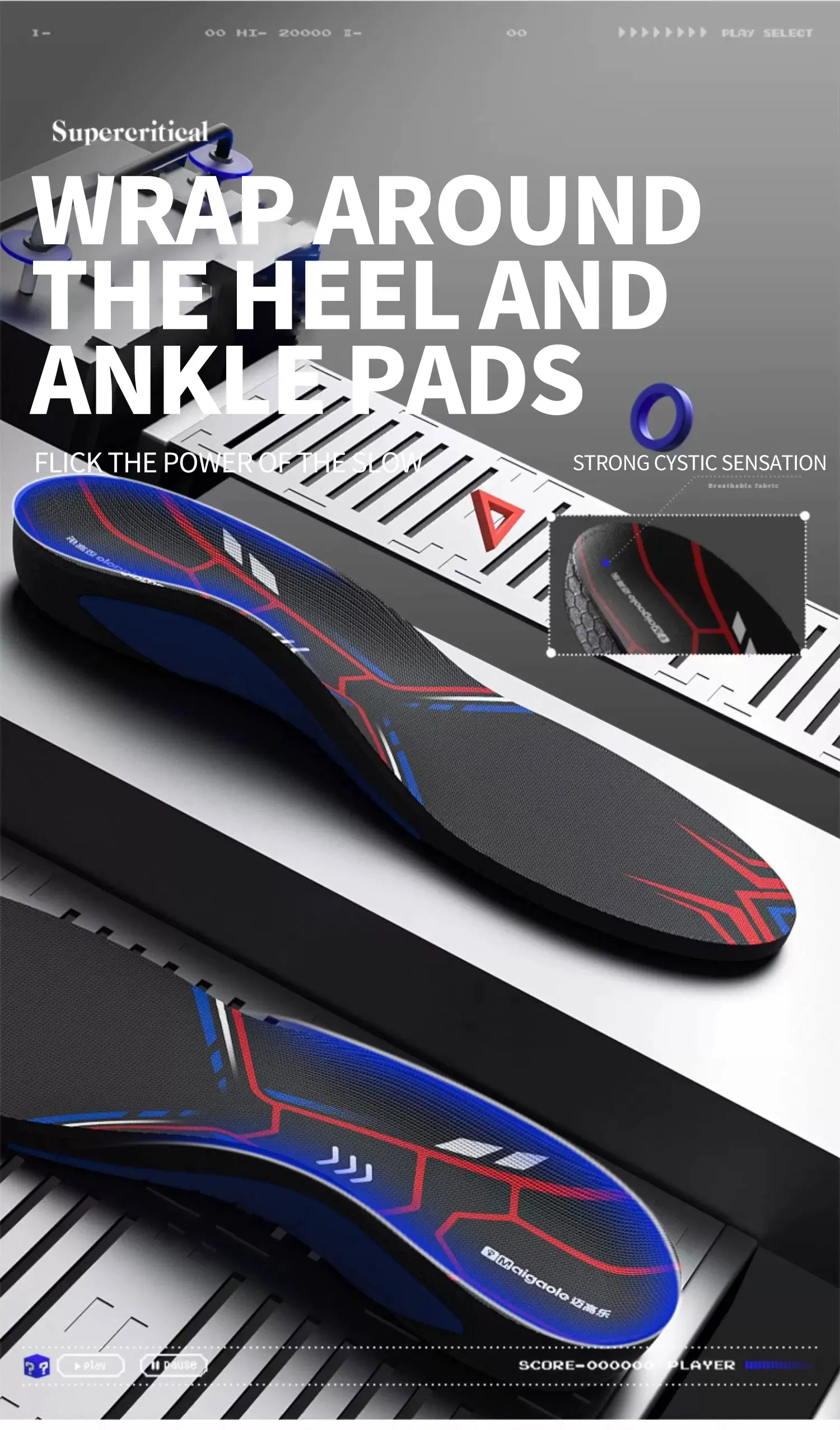 Ultra-Light EVA Sports Insoles with TPU Arch Support Ultra-Light EVA Sports Insoles with TPU Arch Support