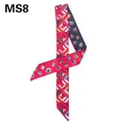 2020 Classic New Style Duplex Printing Narrow Scarf Tied To Bag Handle Silk Scarf Small Ribbon Scarf