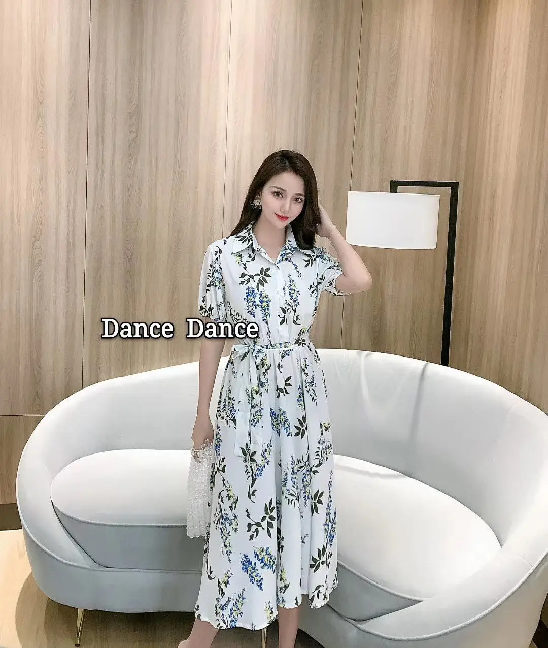 Long Maxi Dresses Elegant Floral Print 