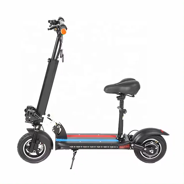 48v e-scooty adult 40km speed folding electric e bike 2 wheels electric scooters with seat and U7 lights horn