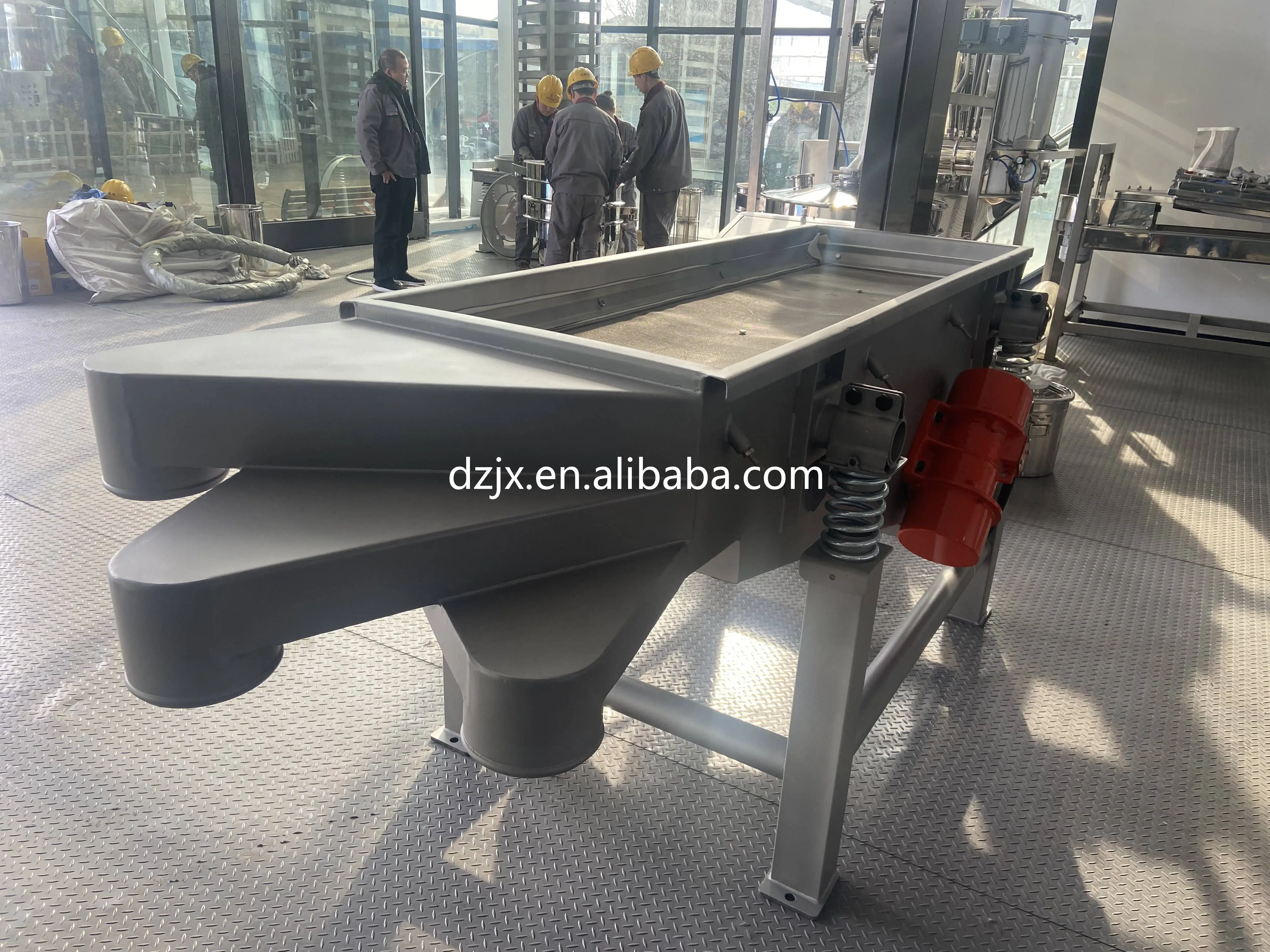 Dzjx Stainless Steel Rectangle Linear Vibrating Screen Sieving Machine