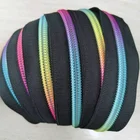 Zipper Zippers Nylon Zipper Custom O/E Multi-Color Rainbow Tape Nylon Teeth Zipper For Zipper Garments
