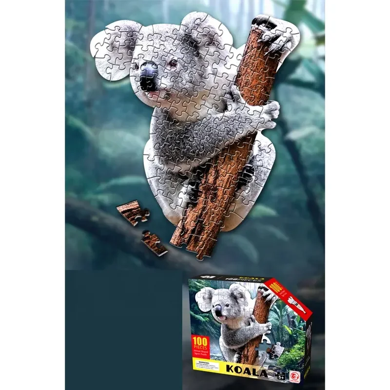 EPT Hot Selling Animal Paper Jigsaw Puzzle Game 100PCS