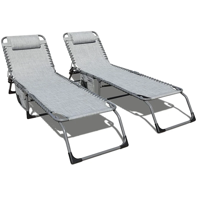 outdoor adjustable reclining chaise lounge