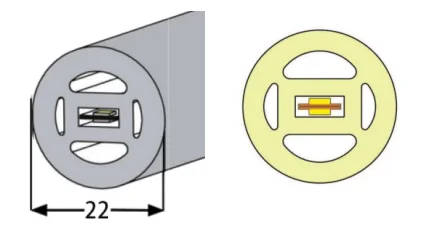 24V 360 Degree Neon Strip Light Super Bright Soft Light Waterproof Flexible Rope Silicone Neon LED Strip Tube factory