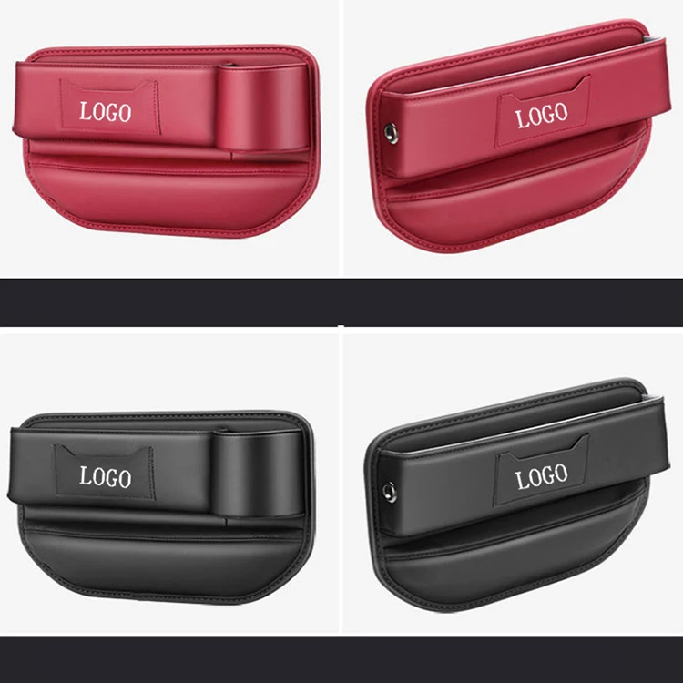 Console Side Pocket Organizer Phones Glasses Keys Cards Car Seat Gap Filler with Cup Holder