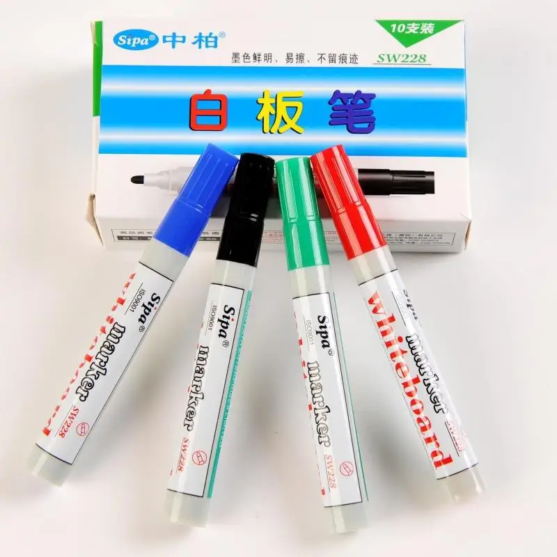 SW228  Dry Erase Non Toxic Office School Multicolor Erasable Washable Best Whiteboard Marker Pen