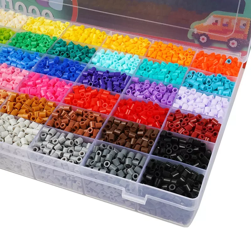 China Factory Wholesale Beads Multi Color Perler Pe Beads 5mm Fuse Beads Kit for Kids Diy Craft with Pattern
