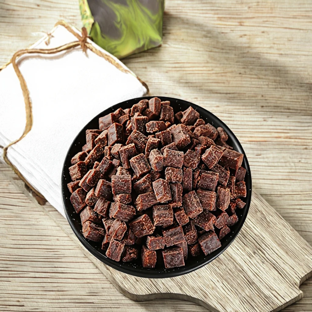 High Protein Beef Cubes Chew Treats for Puppies and Small Dogs Digestive & Joint Health All Life Stages Training Snacks details