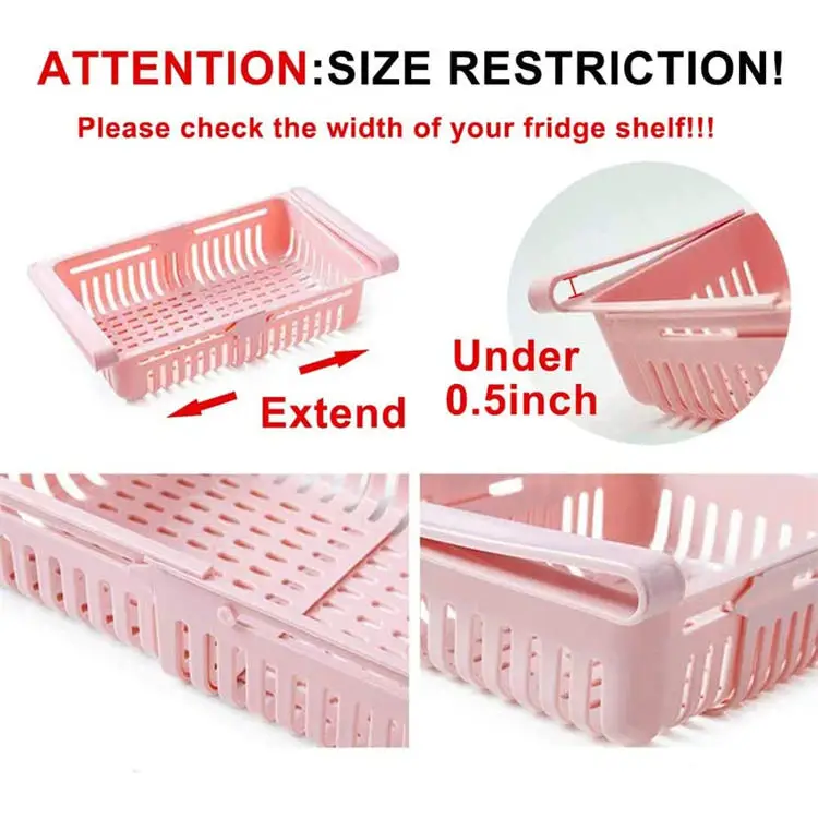 Fridge Organizer Storage Box Refrigerator Drawer Plastic Storage Container Shelf Fruit Egg Food Storage Box Kitchen Accessories