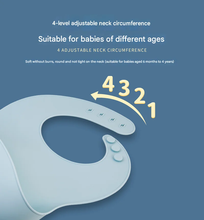 Cute Printed Kids Apron High Soft Silicone Baby Bibs Button Closure Eco-Friendly Washable Feeding Accessories Pack for Toddlers factory