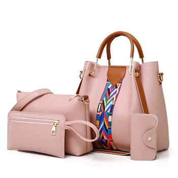 Fashion Cheap Price Lady Handbag Women Bag sets bolsos de mujer bolsas femininas PU Handbags 4 Pcs in 1 Set new Shoulder bag