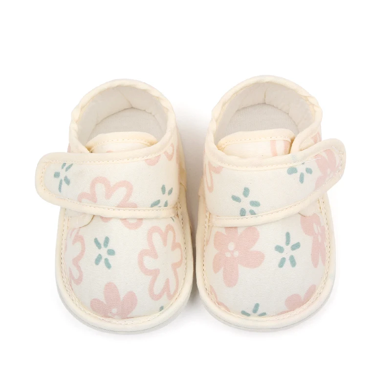 High Quality Soft Cotton Printing Newborn Baby Infant Shoes for Boys and Girls 2023 supplier