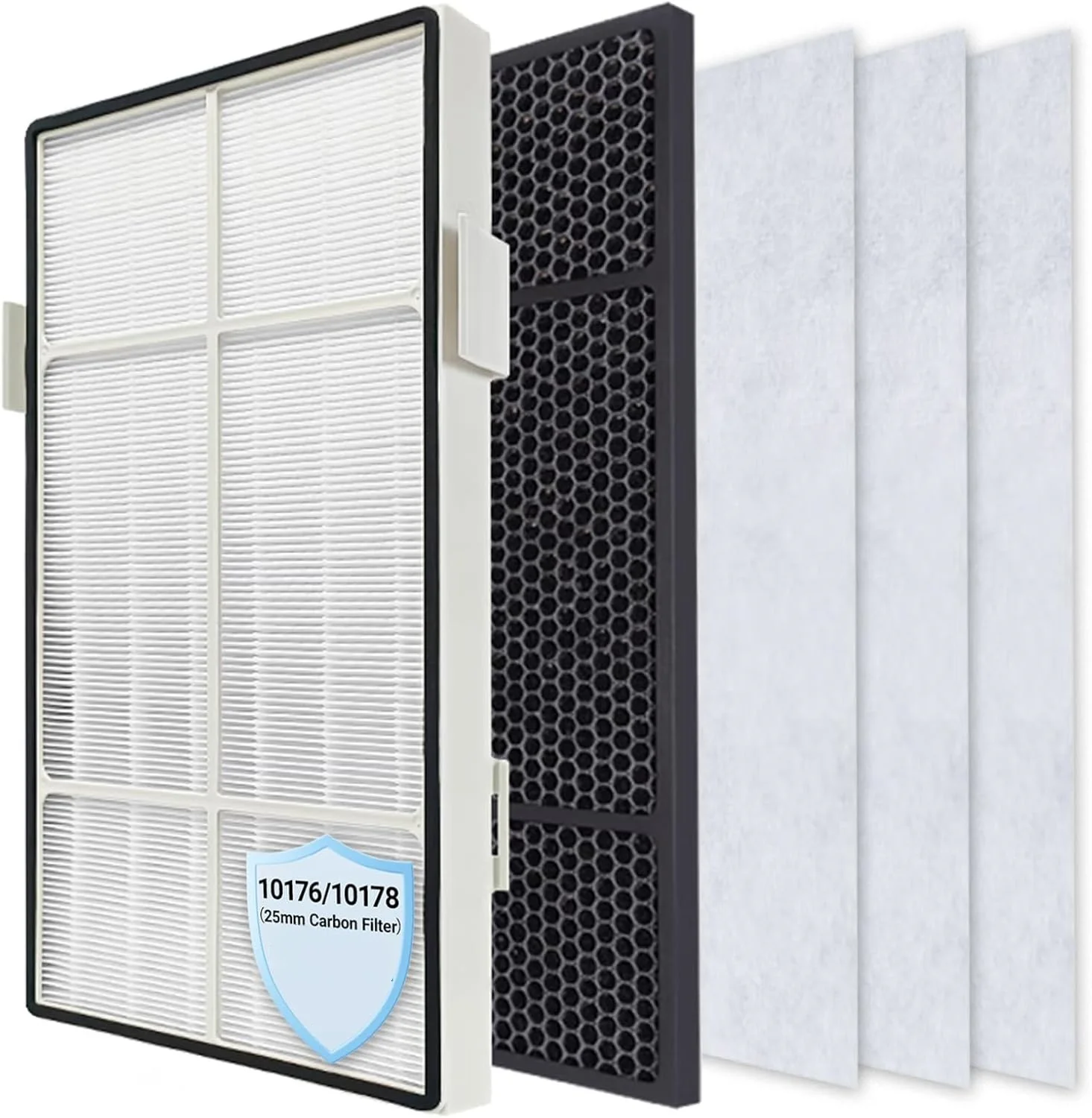 product walson hepa air purifiers filter pre filters h13 true hepa activated carbon replacement filter compatible with amway 101076ch-4