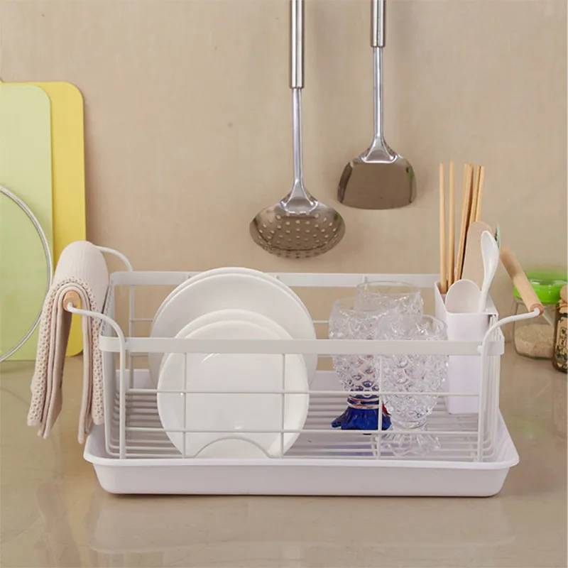High Quality Expandable Dish Drainer Kitchen Organizer Dish Drying Rack Storage Holders & Racks for Dish and Bowl Storage Use