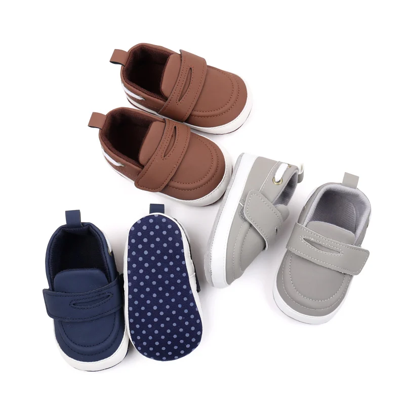 Simple Casual 0-12 Months Baby Soft Toddler Shoes Solid Color for Spring and Autumn supplier