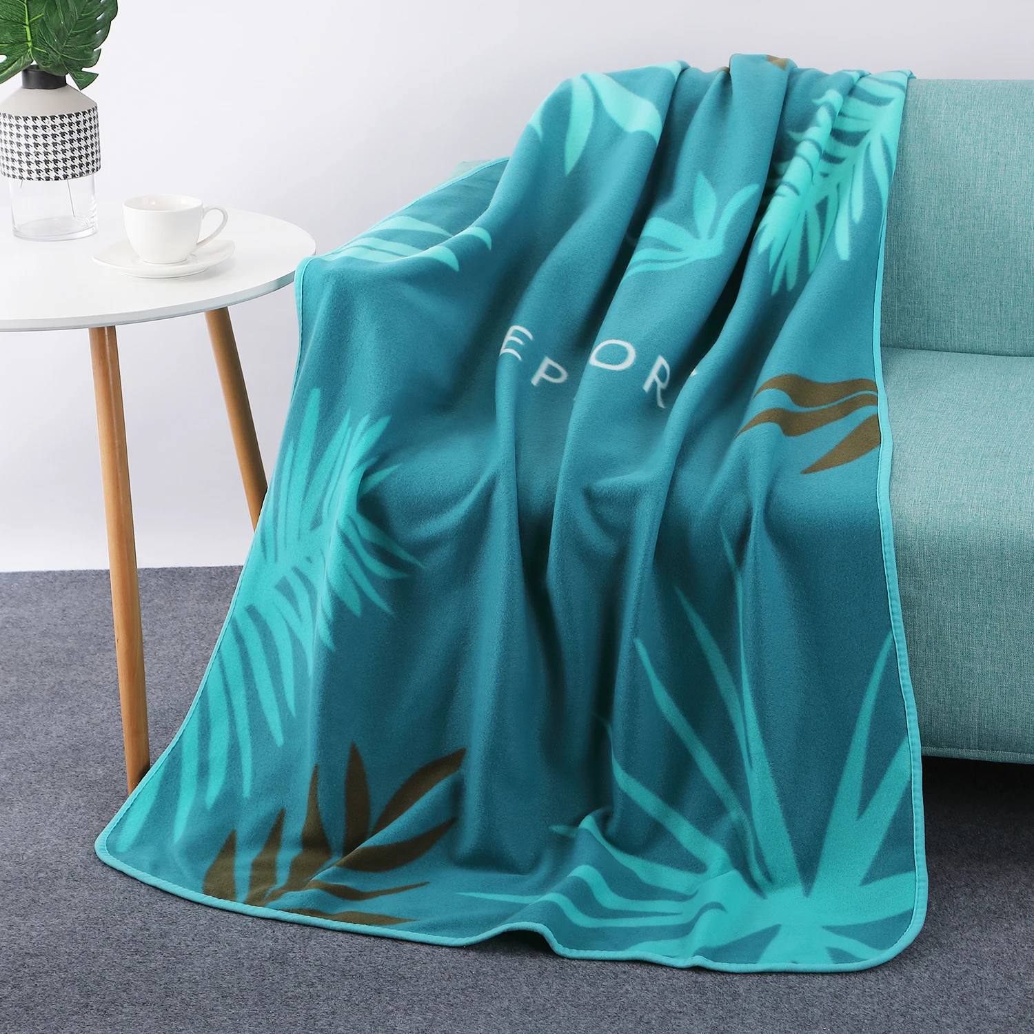 Wholeself Custom Poral Fleece Blankets For Winter Throw Blankets Solf Portable Blankets