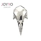 Silver Eagle Eagle Hip Hop Silver Jewelry Eagle Head Finger Rings Casting Eagle Beak Head Ring