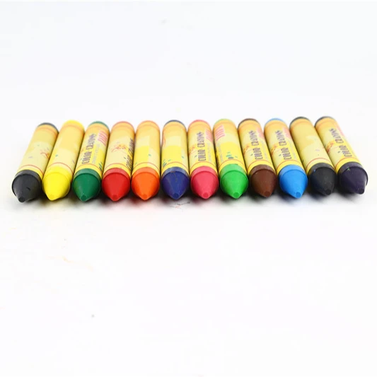 Wholesale 12 Bright Colors Custom Washable Wax Crayon Set for Kids