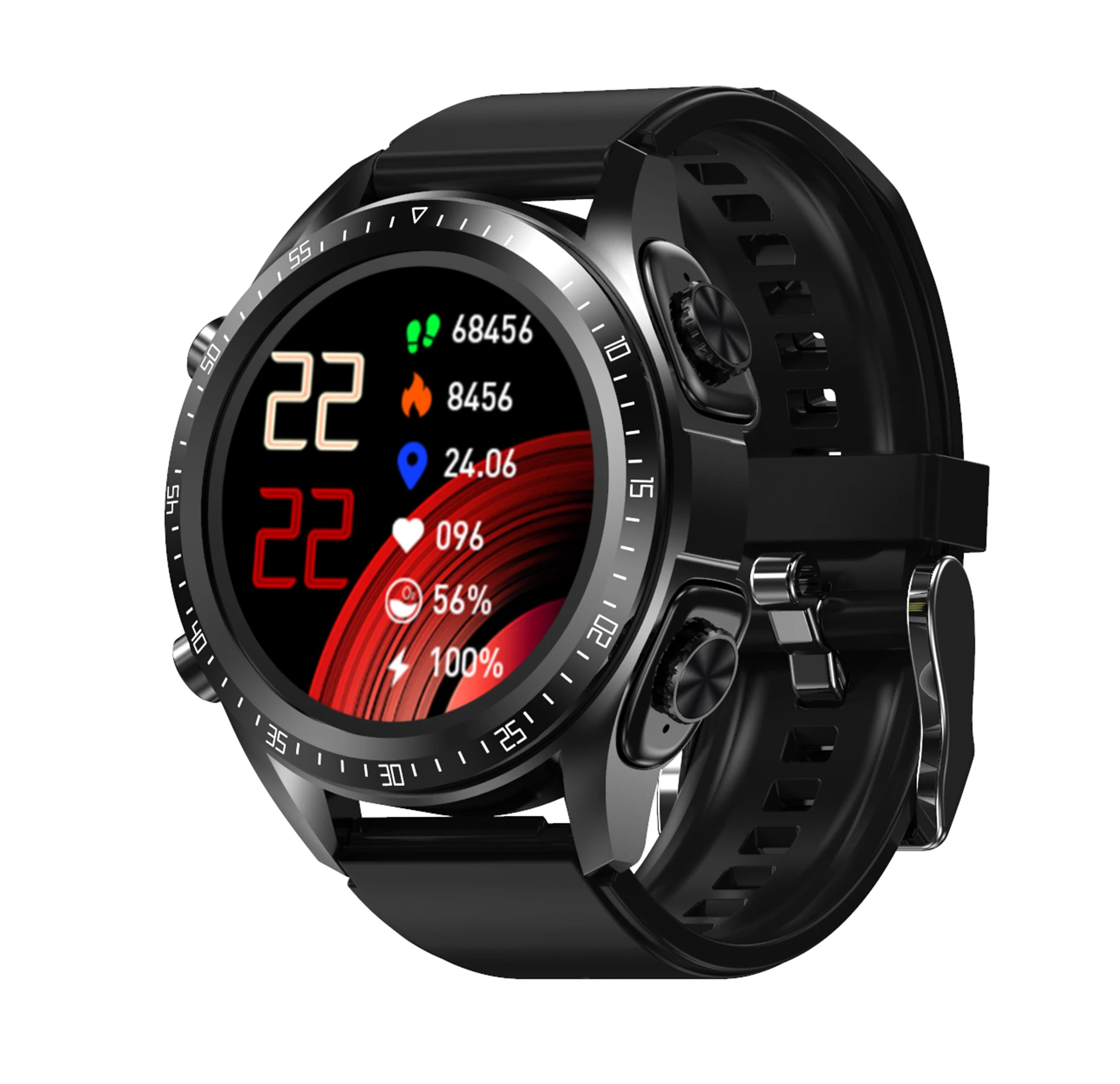Smart watch with bluetooth earbuds Clearance