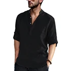Low Low MOQ Hot Sale Cotton Workout Adjustbale Long Sleeve T Shirts Tops Mature Men Casual Sweat Shirts
